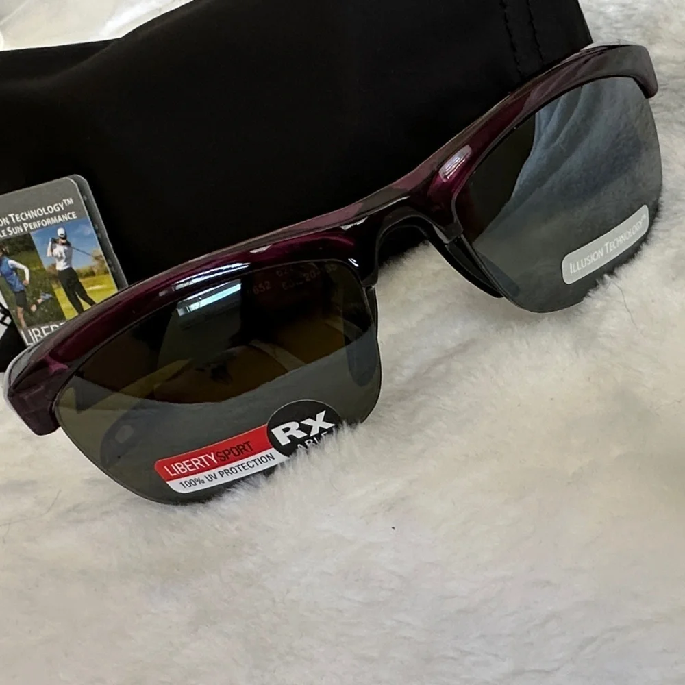 Liberty Sport Sun performance wrap style sunglasses new with pouch